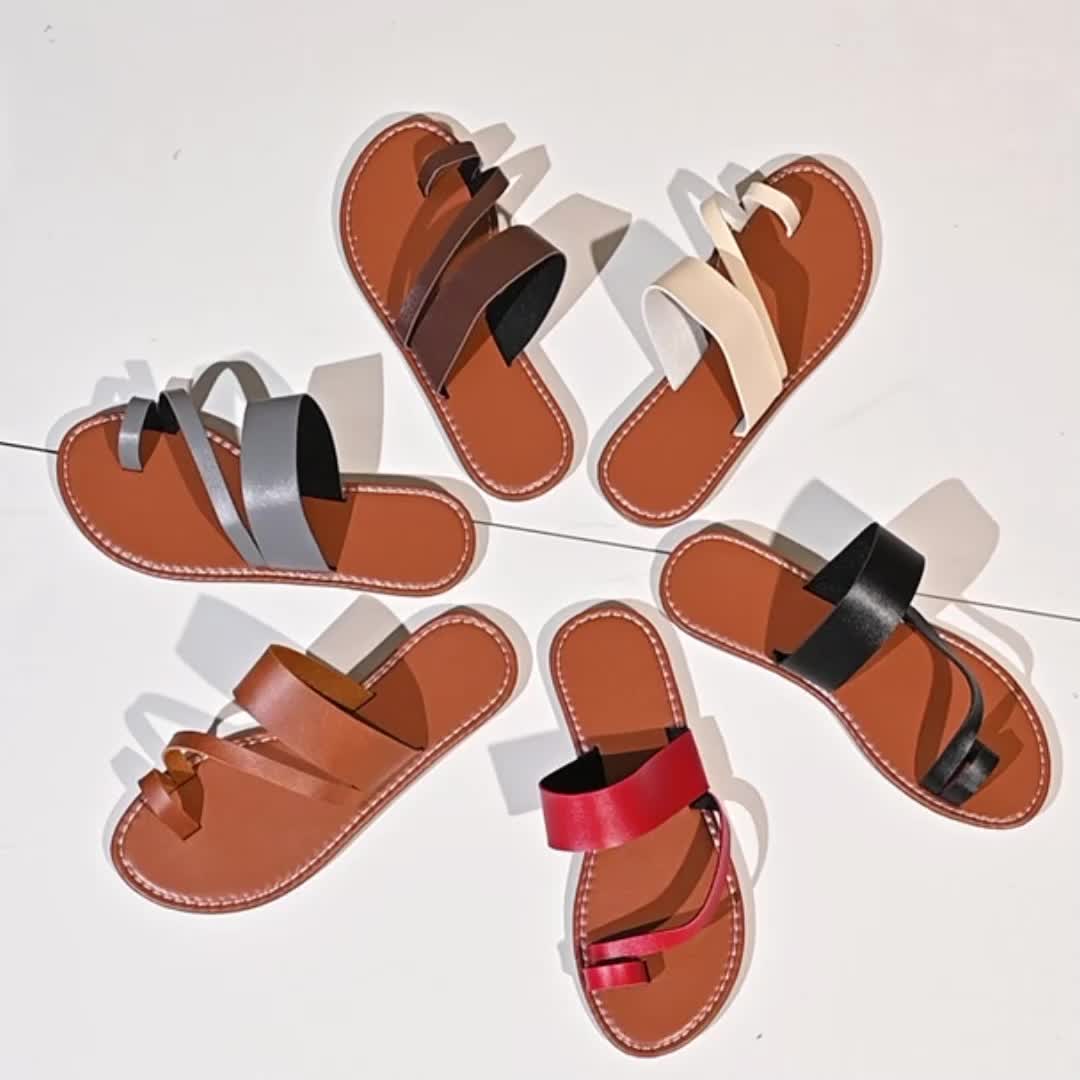 Elegante Ledersandalen mit offenem Zehenbereich