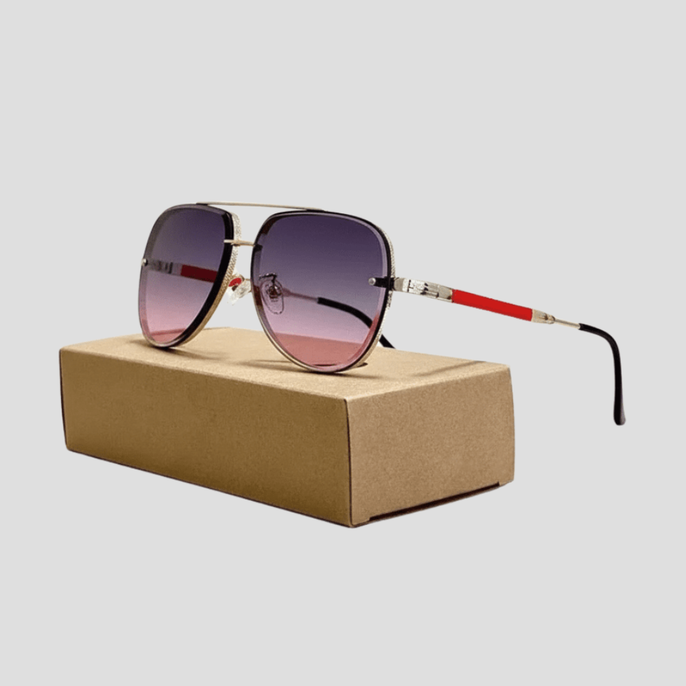 Damen Piloten-Sonnenbrille UV-Schutz Leichter Rahmen Für den Alltag