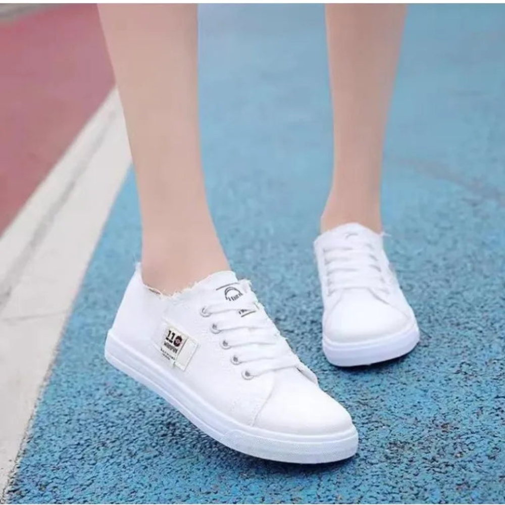 Lässige Denim Schnürsneaker
