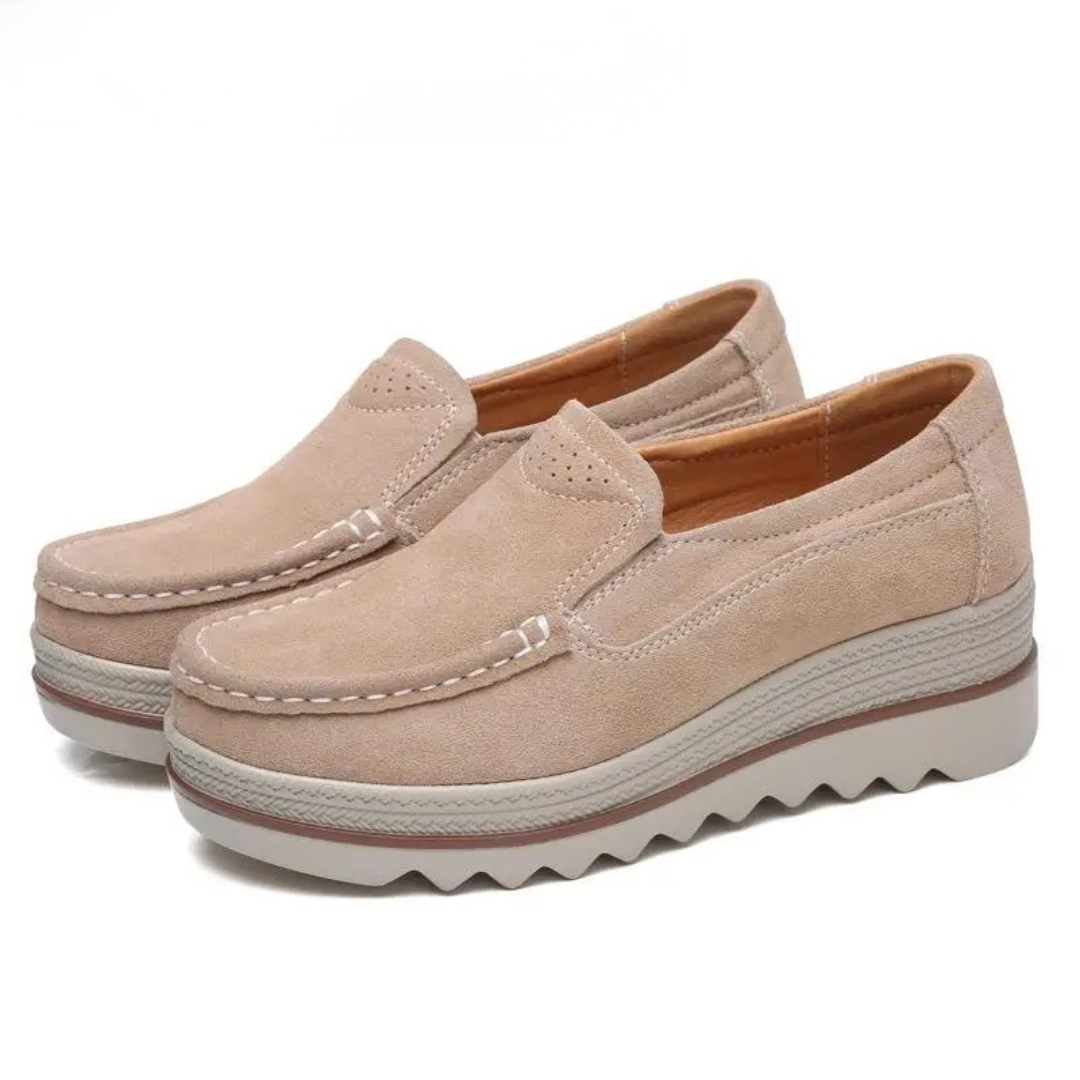 Plateau-Slipper Komfort-Loafer