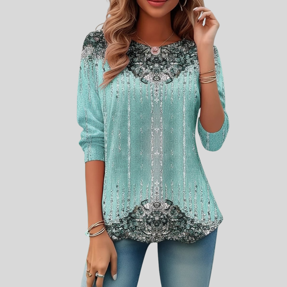 Women's Loose Fit Three Quarter Sleeve Party Blouse