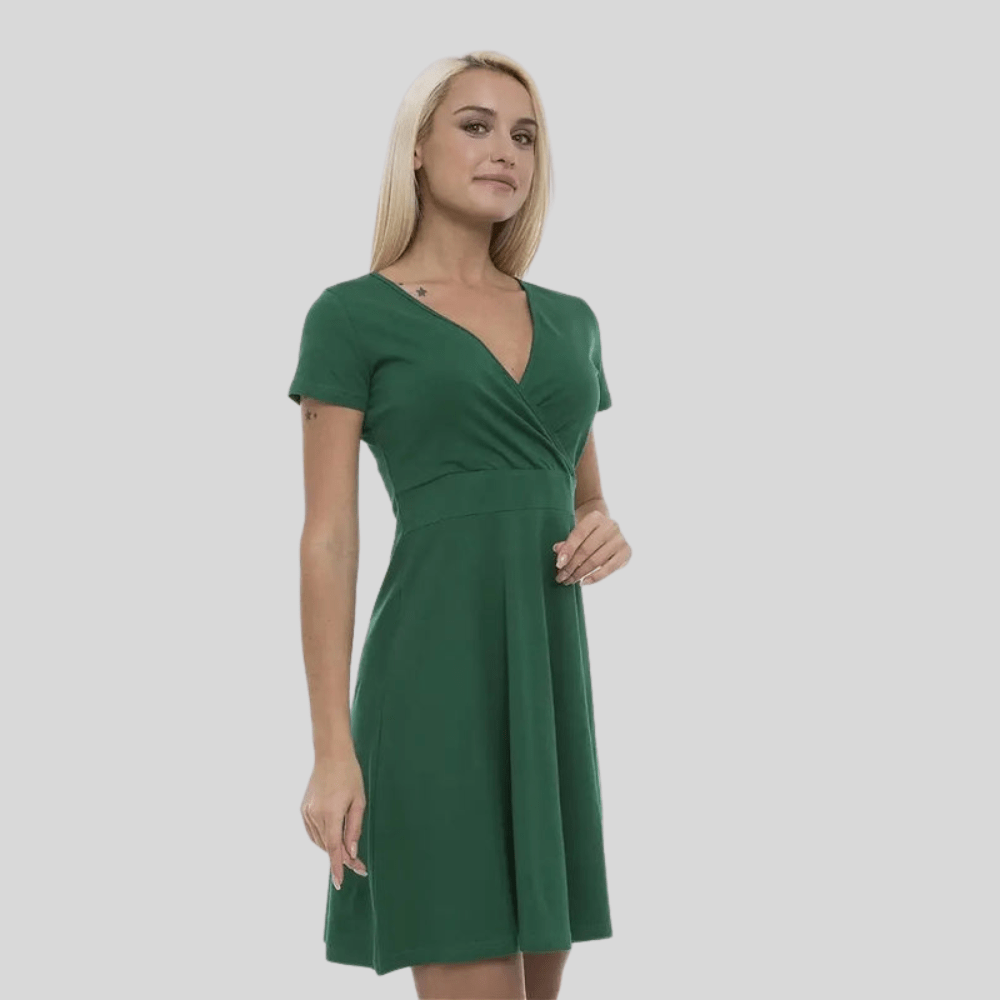 Women V Neck Sleeveless Bodycon Mini Dress