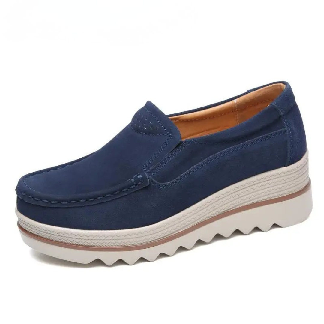 Plateau-Slipper Komfort-Loafer