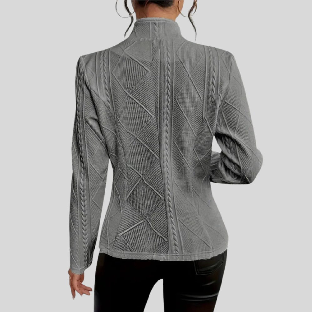 Chaqueta ligera con cremallera y repelente al agua para mujer, uso casual