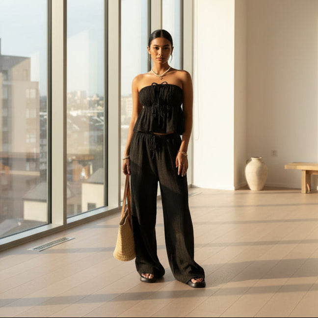 Set aus Tube-Top und Hose zum Binden