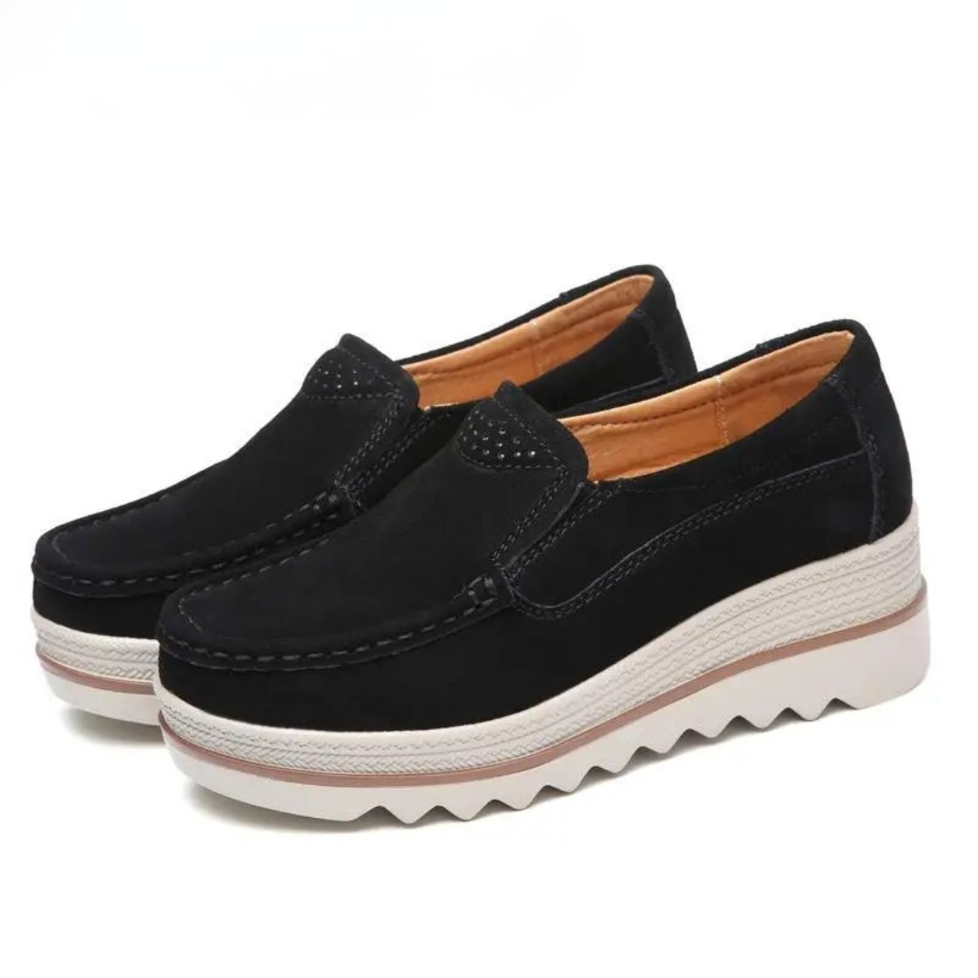 Plateau-Slipper Komfort-Loafer