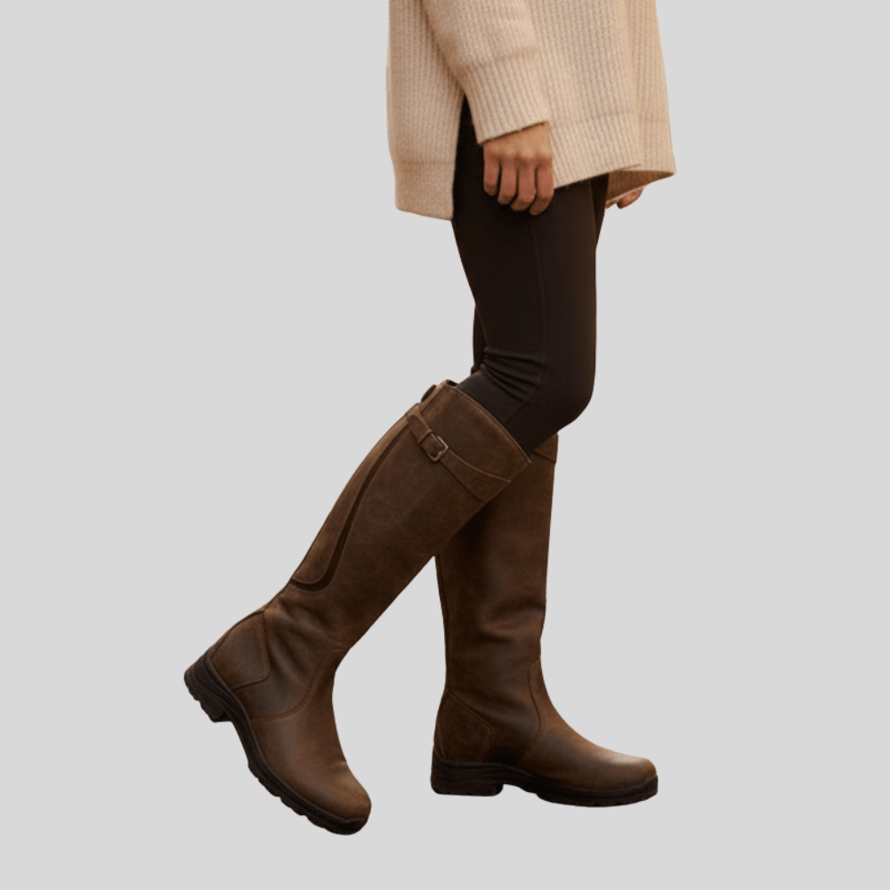 Women Knee High Boots Durable Grip Waterproof Casual Outdoor Footwear