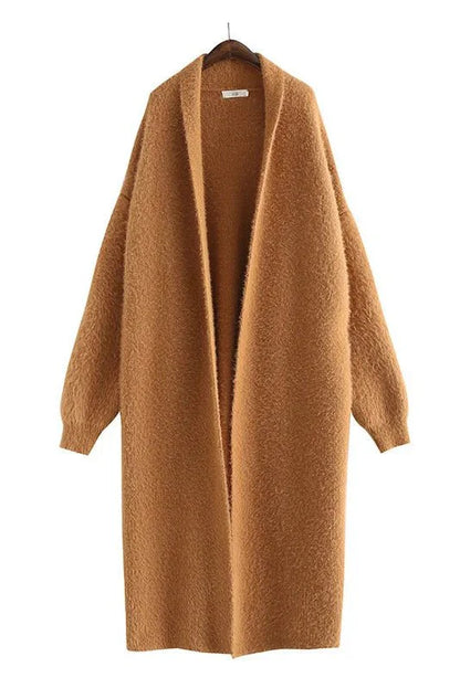 Arlena - Hooded Longline Knit Cardigan
