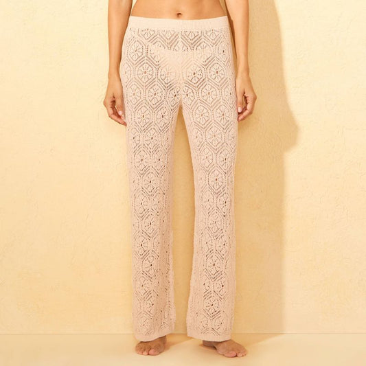 Women Crochet Cover Up Pants Lightweight Beach Summer Bottom