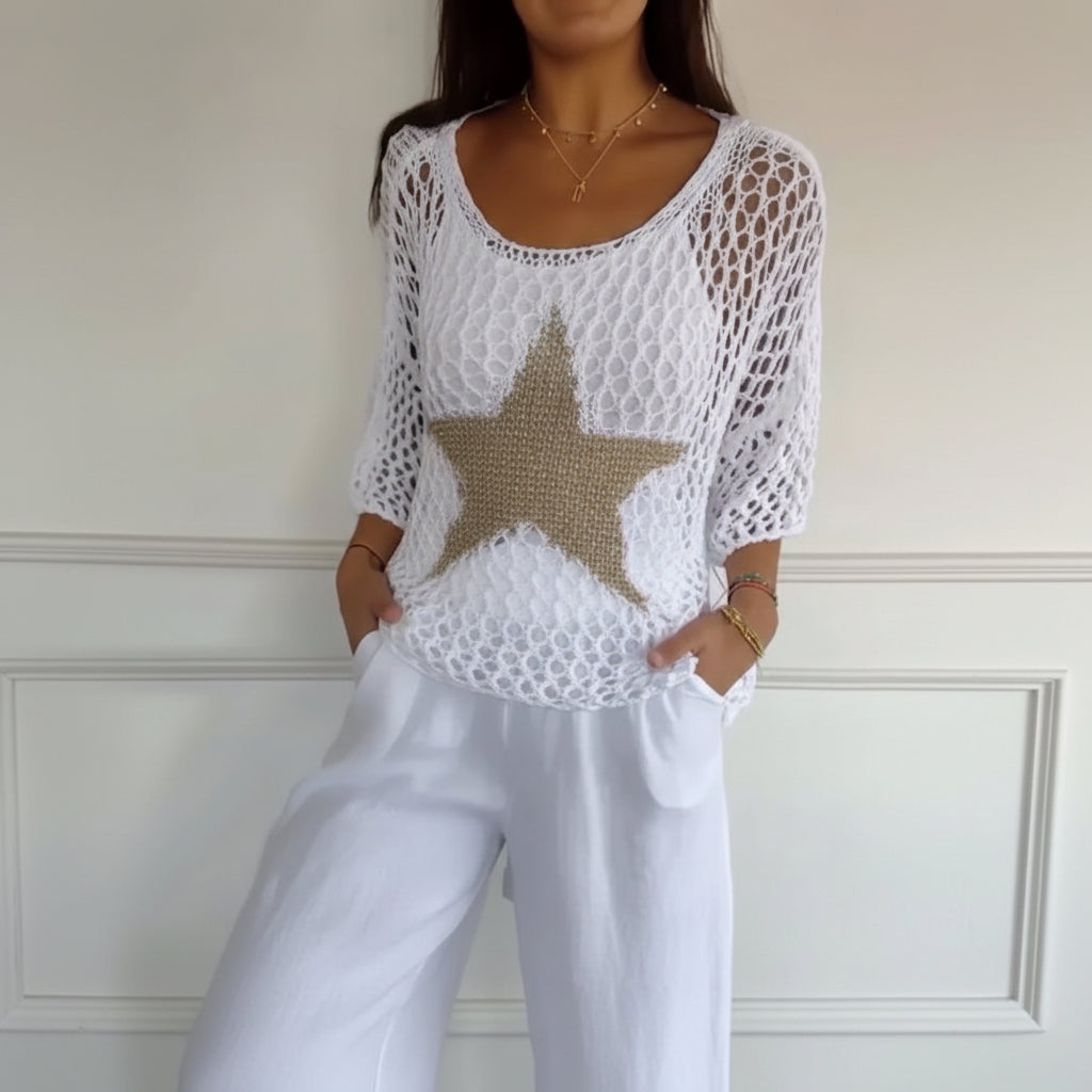 Breezy Lightweight Crochet Crop Top for Stylish Everyday Comfort