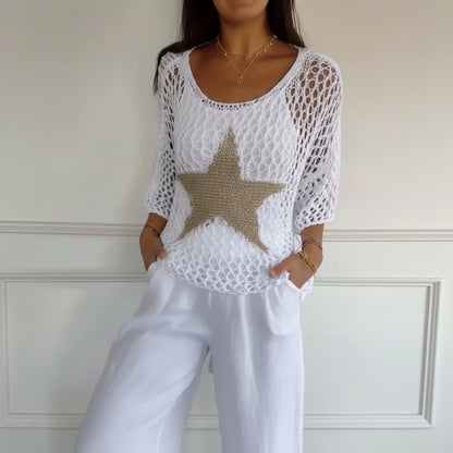 Breezy Lightweight Crochet Crop Top for Stylish Everyday Comfort