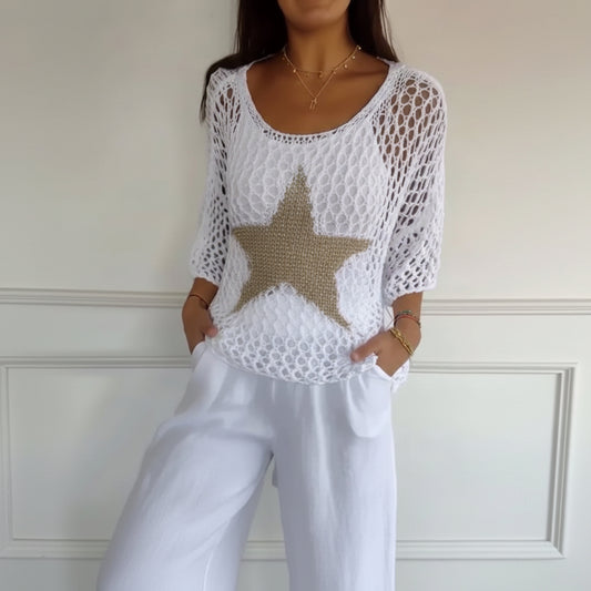 Breezy Lightweight Crochet Crop Top for Stylish Everyday Comfort