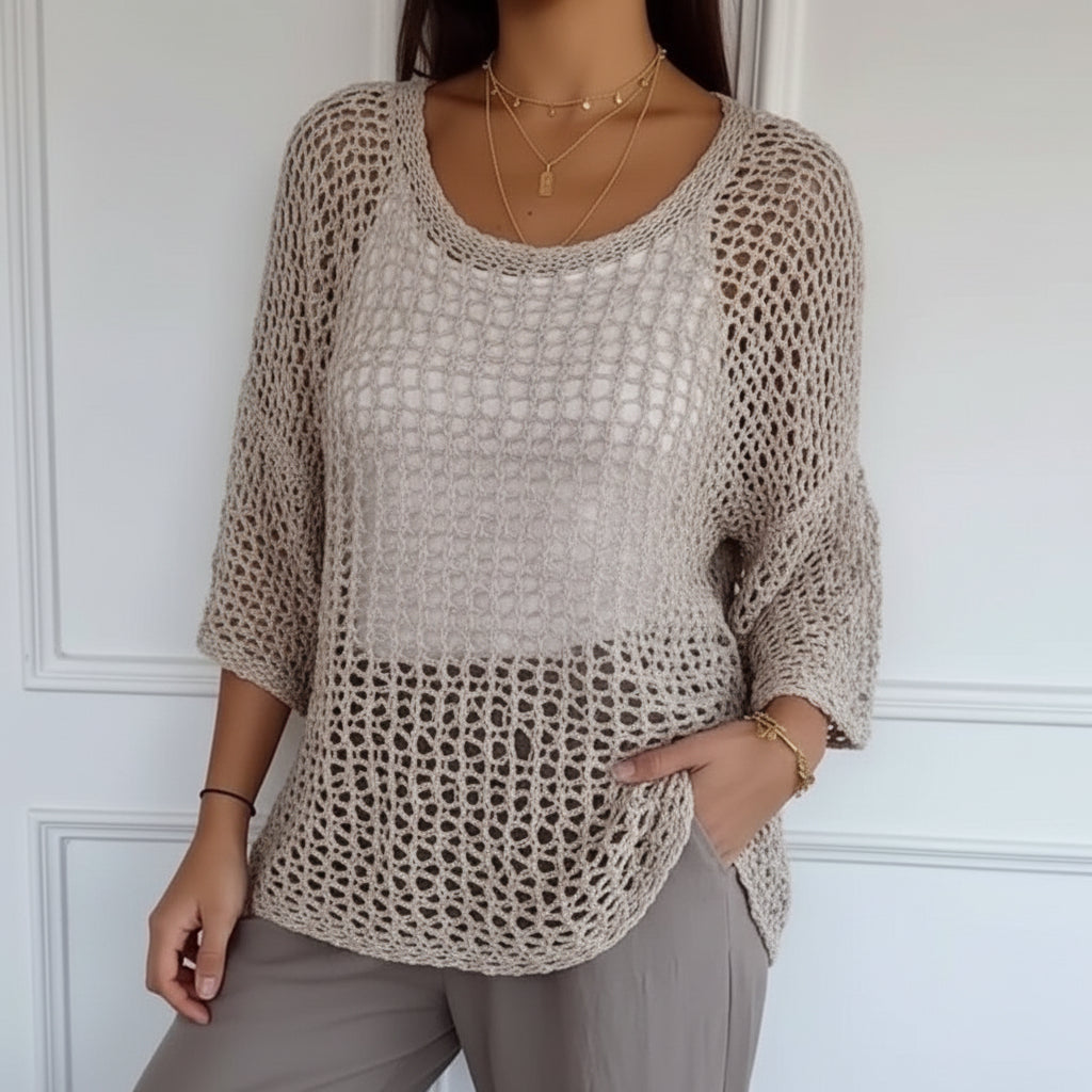 Breezy Lightweight Crochet Crop Top for Stylish Everyday Comfort