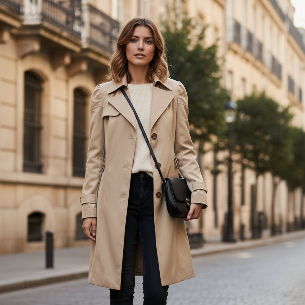 Modern Lightweight Trench Coat for Sleek Daily Elegance