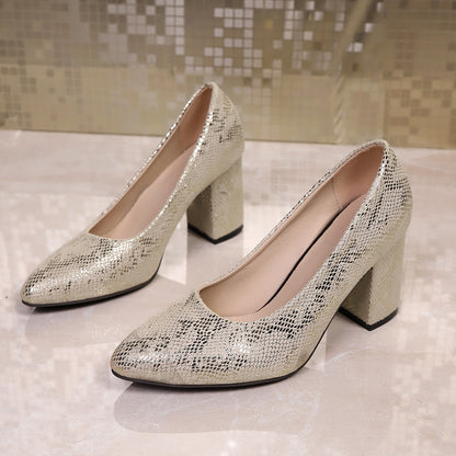 Luxurious Rhinestone High Heels – Slip-On Open-Back Pumps