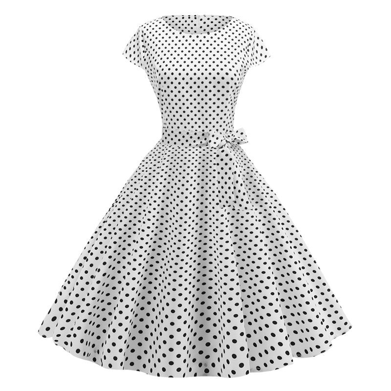 Retrodot Midikleid – Zeitloser Vintage-Charme
