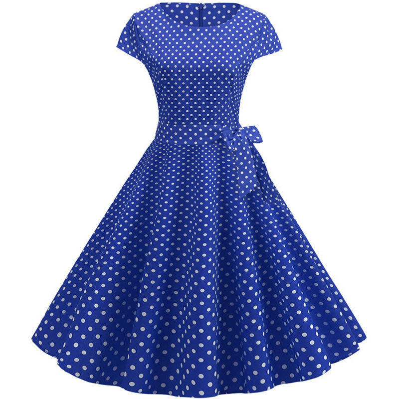 Retrodot Midikleid – Zeitloser Vintage-Charme