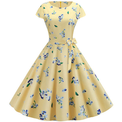 Retrodot Midi Dress – Timeless Vintage Charm