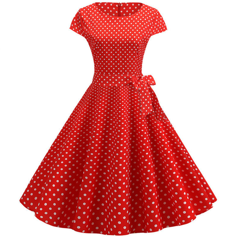 Retrodot Midikleid – Zeitloser Vintage-Charme