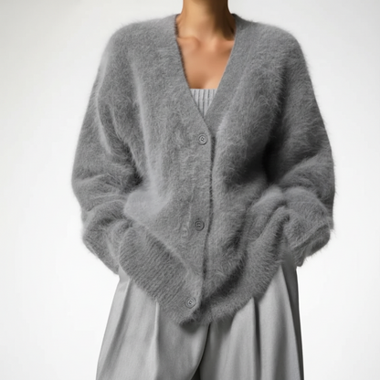 Refined Oversized Button-Up Cardigan for Modern Layered Style