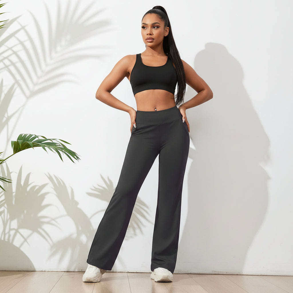Modern Quick-Dry High-Waist Workout Pants for Comfortable Daily Training