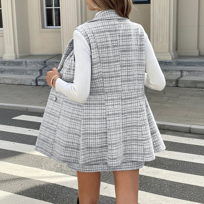 Roselain - Refined Tweed Skirt Suit Set
