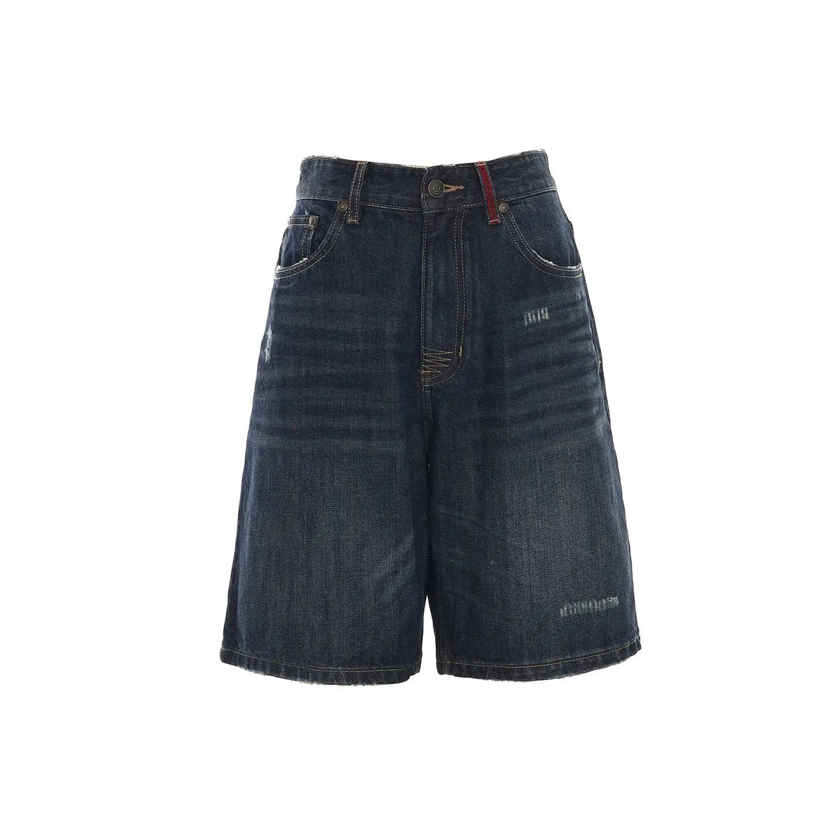 Hoch taillierte, lockere, vielseitige Mid-Shorts
