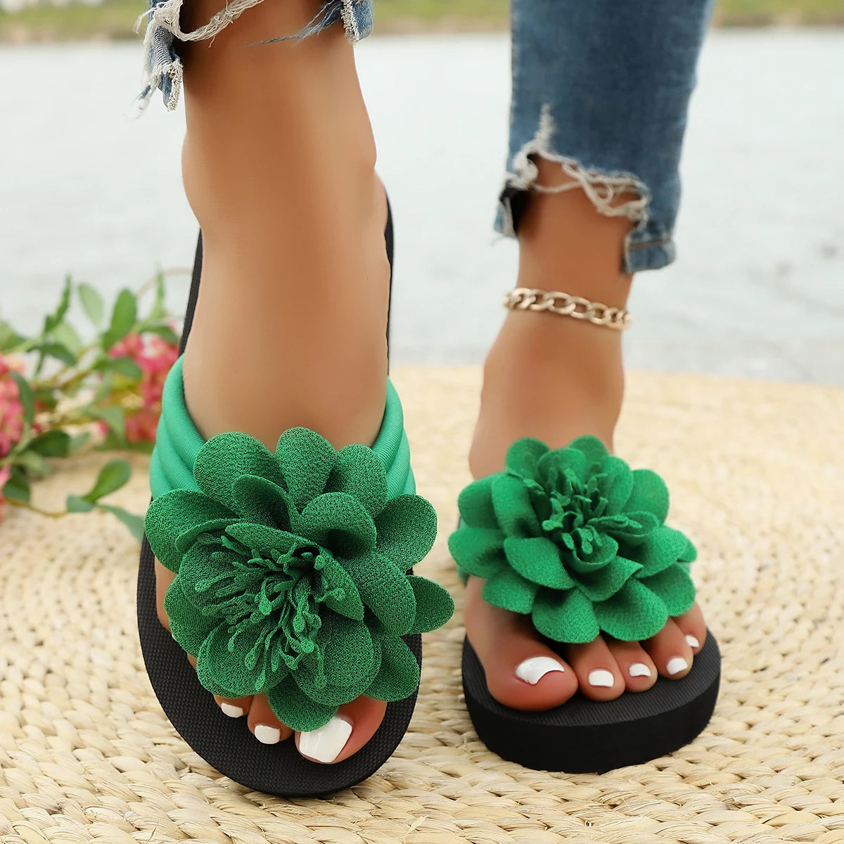 Florale Strand-Zehentrenner