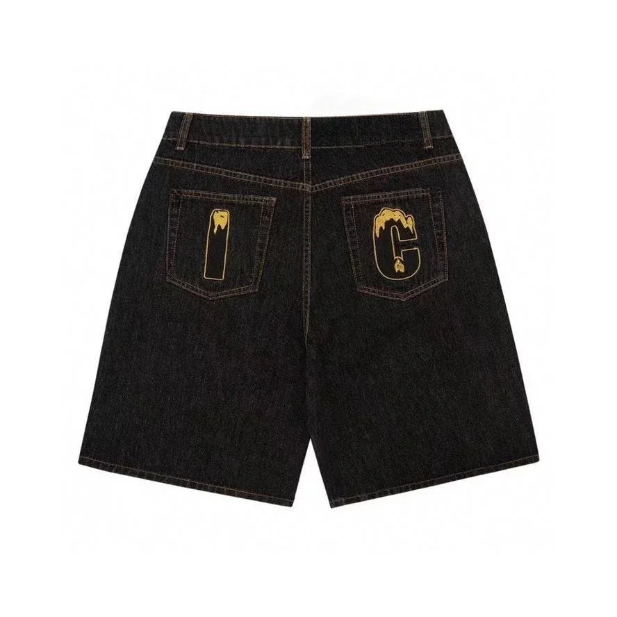 Flying Dog Denim-Shorts
