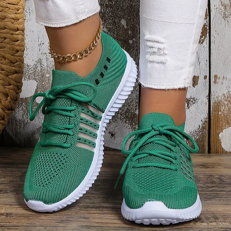 Rutschfeste gestrickte Wanderschuhe