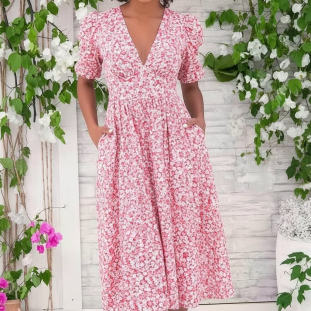 Stilvolles Boho-Maxikleid mit Print für elegante Freizeitlooks