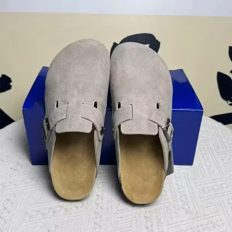 Wildleder Slip-On Komfort-Clogs
