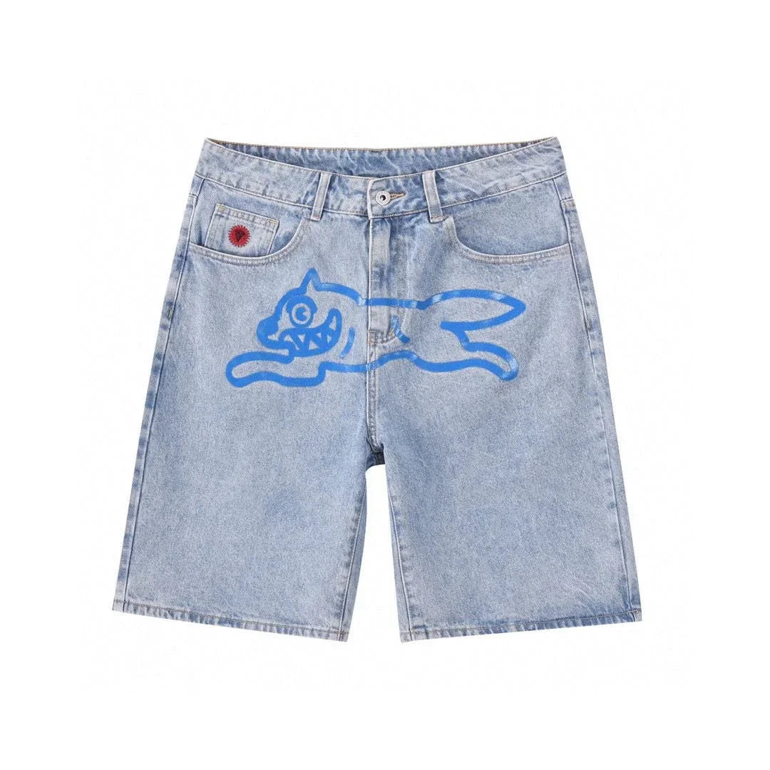 Flying Dog Denim-Shorts