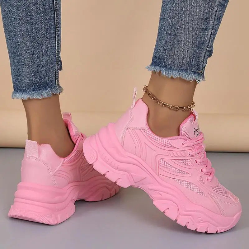 Klobige Atmungsaktive Plateau Sneaker