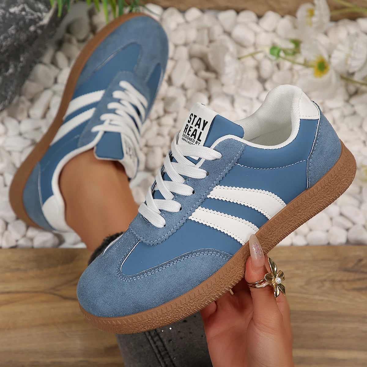 Designer Patchwork Freizeit-Sneaker