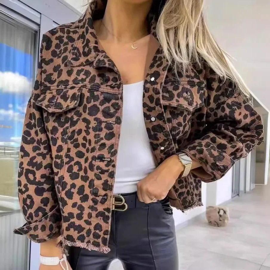 Retro Vintage Women's Biker Workwear Jacket
