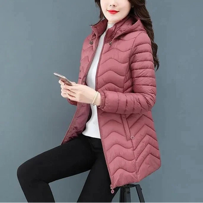Women Stand Collar Winter Overcoat Warm Casual Parka