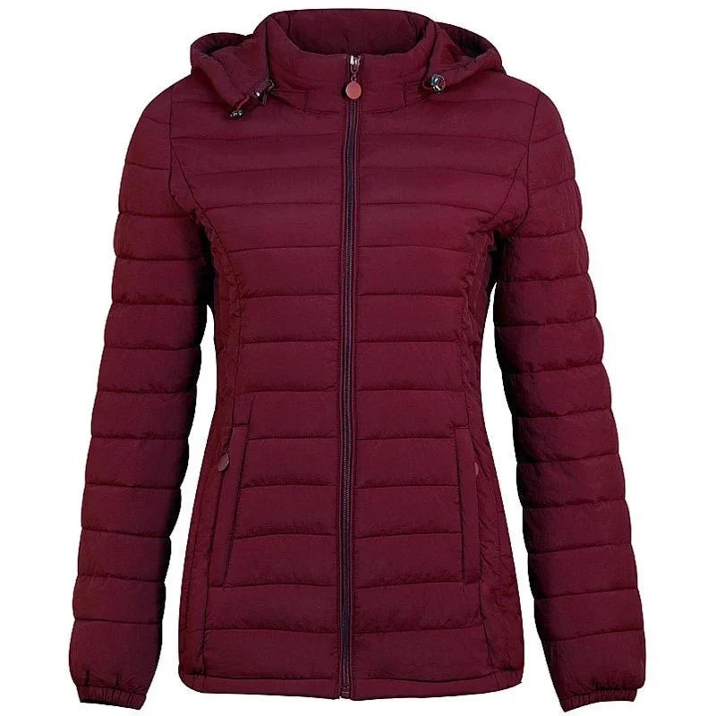 Women Stand Collar Winter Overcoat Warm Casual Parka