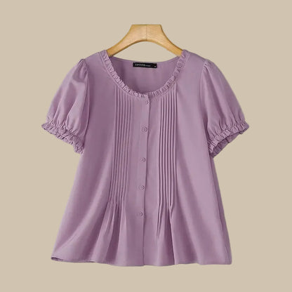 Summer Elegant Puff Sleeve Blouse