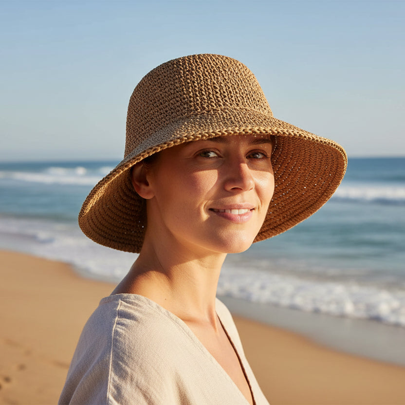 Elegant Classic Straw Sun Hat for Outdoor Travel and Leisure