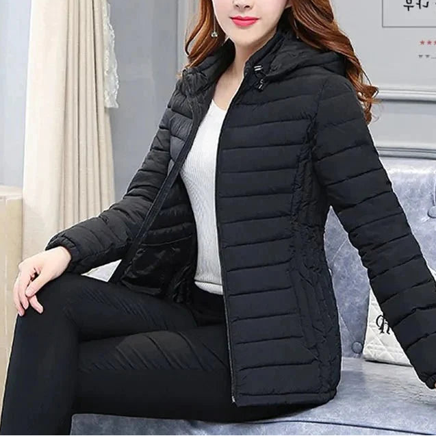 Women Stand Collar Winter Overcoat Warm Casual Parka