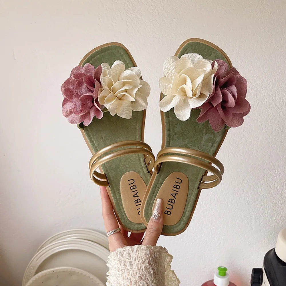 Rutschfeste Florale Zehentrenner