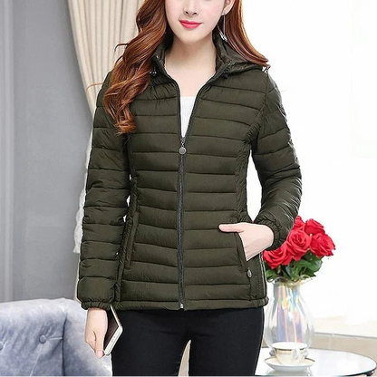 Women Stand Collar Winter Overcoat Warm Casual Parka