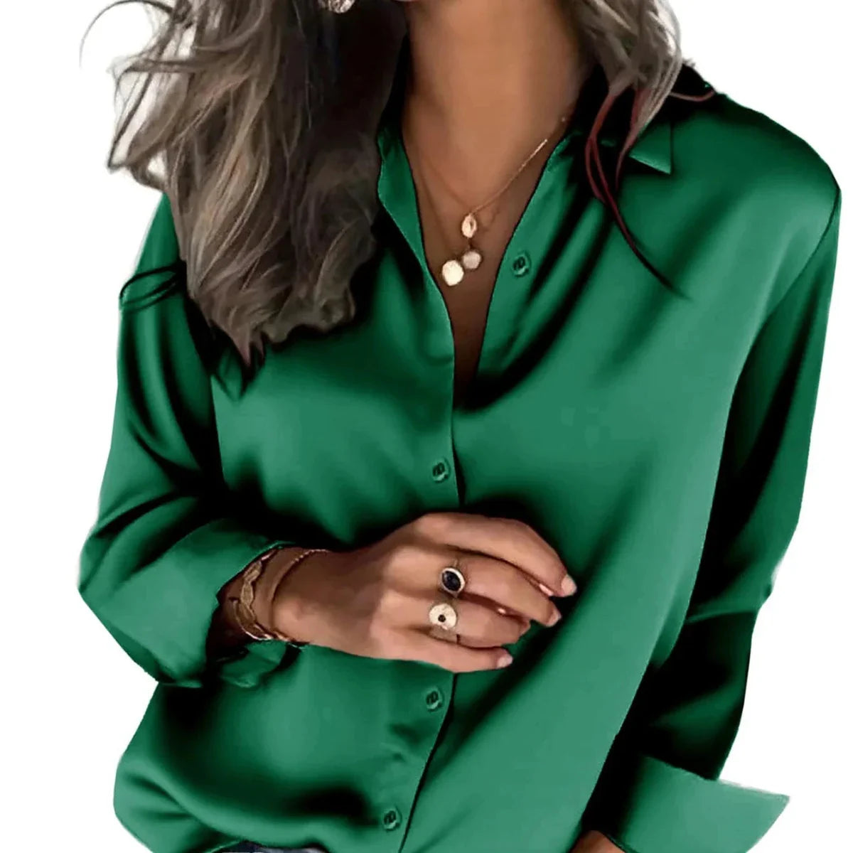 Loose Fit Button Down Shirt