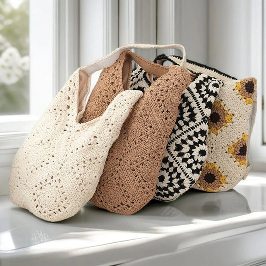 Elegant Woven Beach Bag for Everyday Shoulder Carry