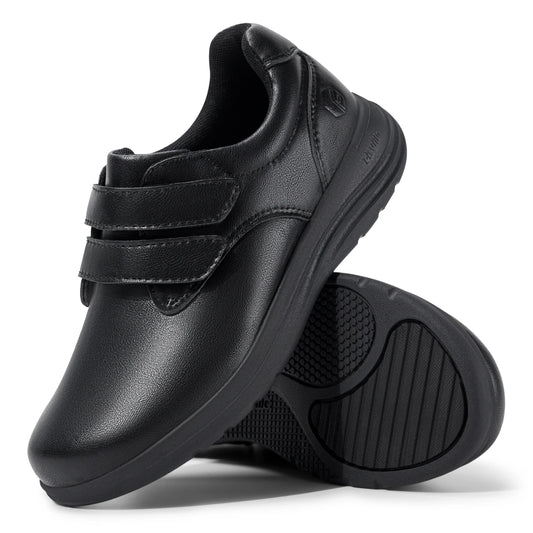 Zapatos cómodos con velcro y puntera ancha