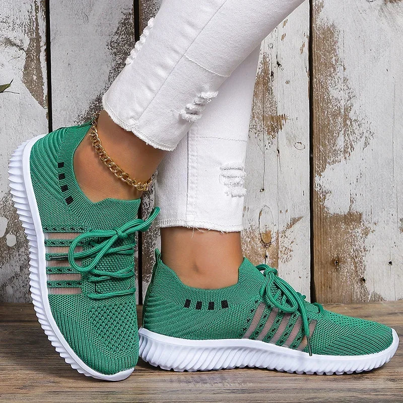 Rutschfeste gestrickte Wanderschuhe