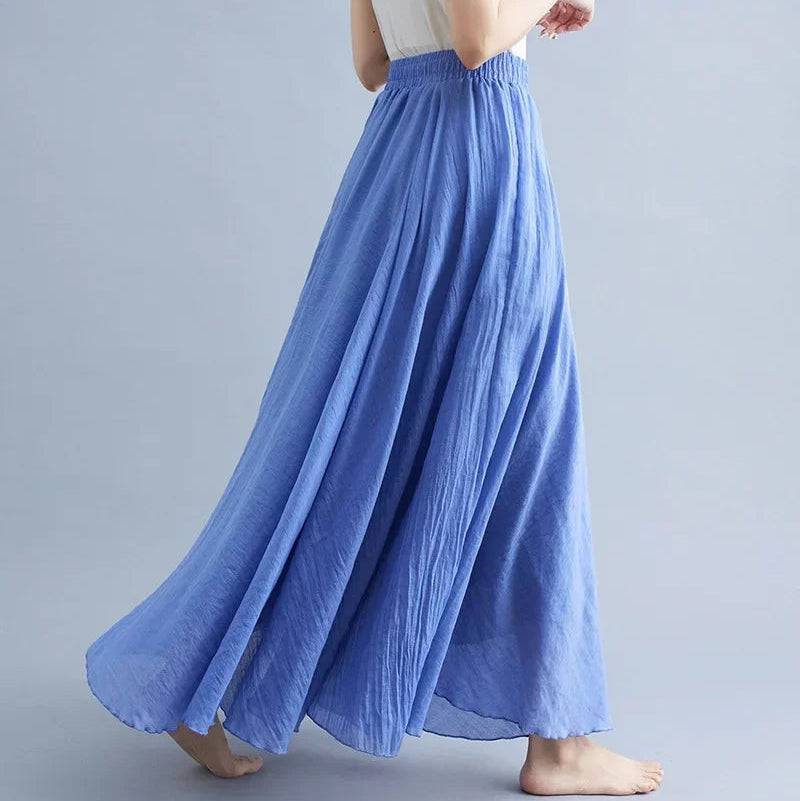 Trendiger langer Strandrock für Damen mit lässigem Boho-Charme