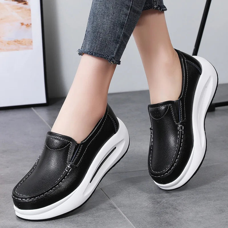 Plateau-Slipper Komfortschuhe