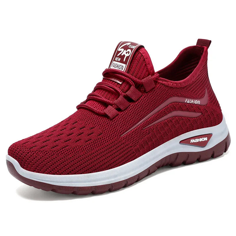 Atmungsaktive Mesh Schnürsneaker